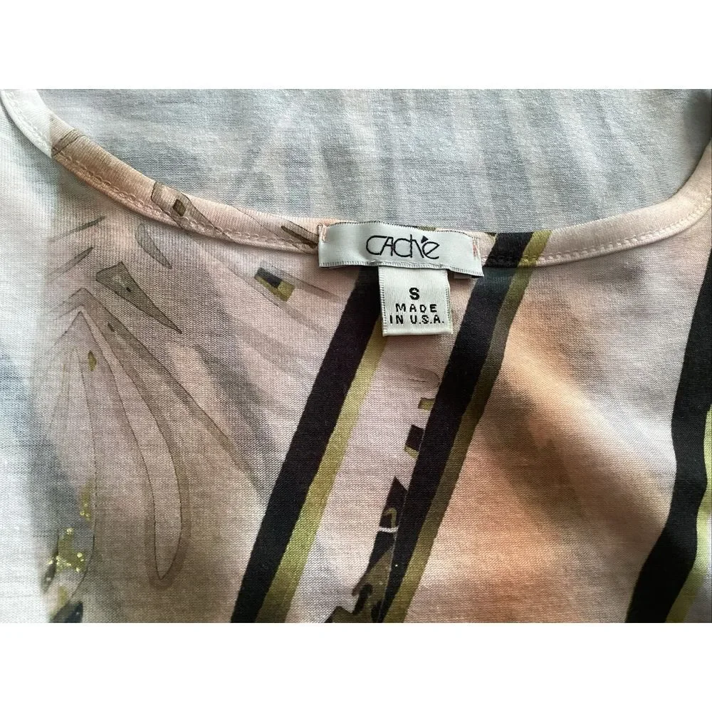 Cache Cold Shoulder High Low Top Size Small - Picture 5 of 5